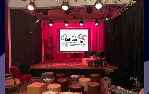 Sfeer foto van de cultuur cafe